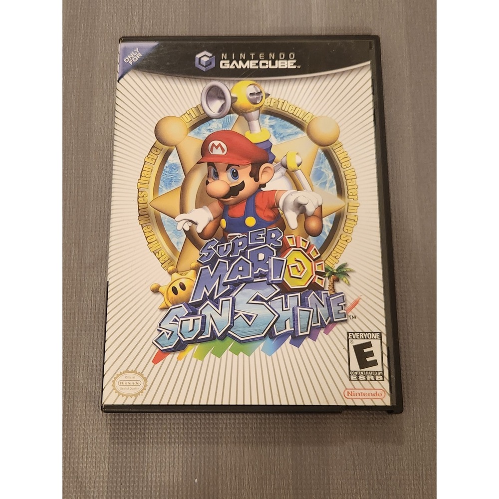 Super Mario Sunshine Nintendo GameCube CIB Black Label UNTESTED